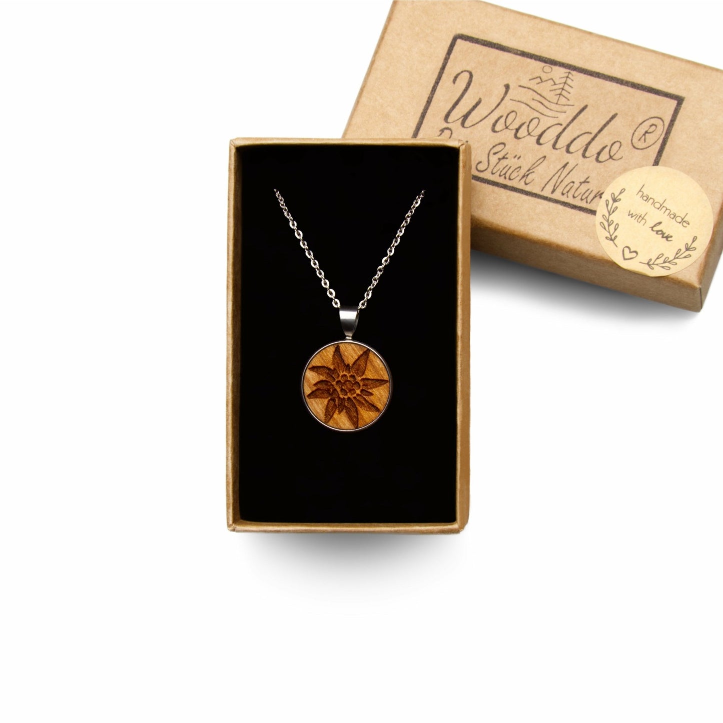 Halskette Edelweiß - wooddo