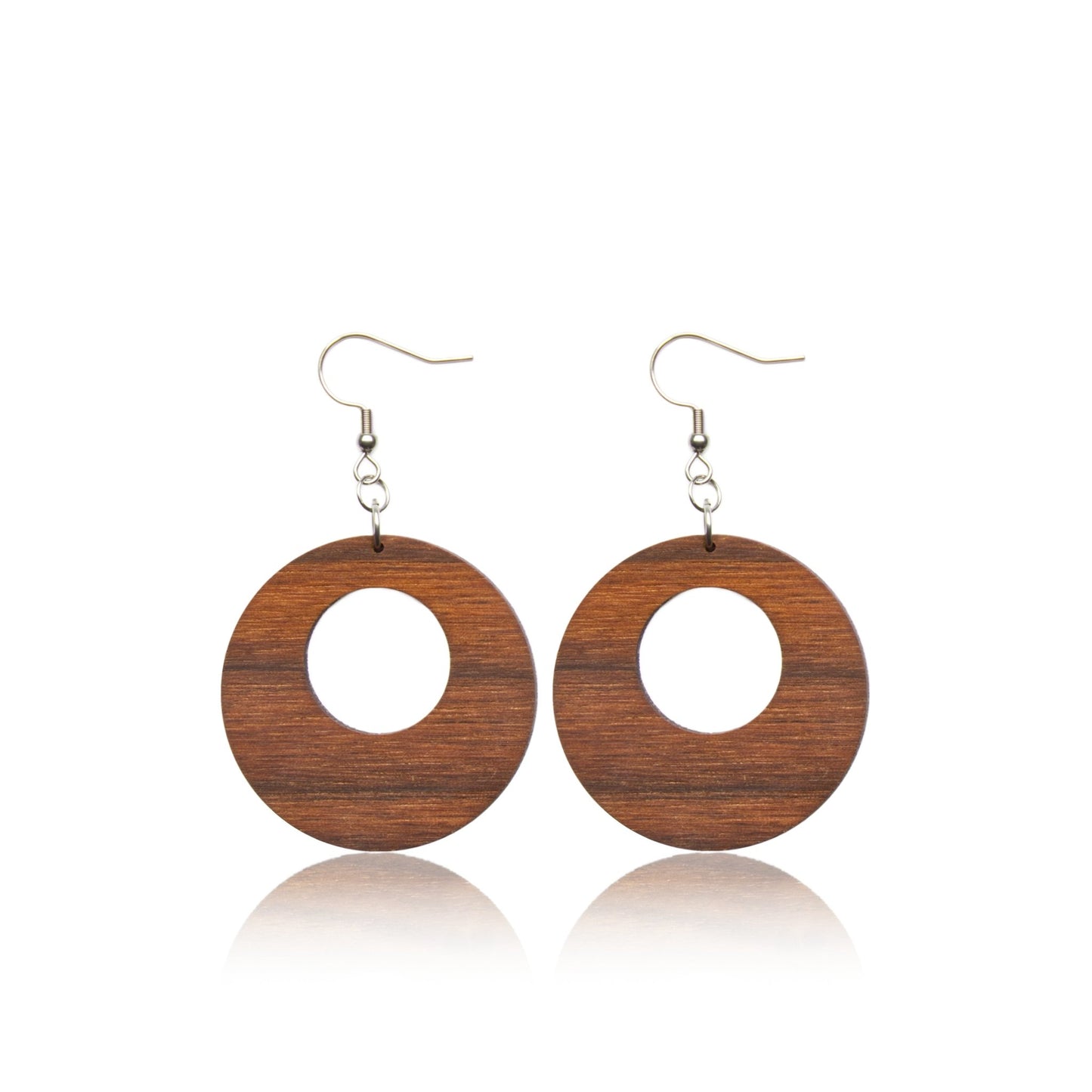 Hängeohrringe Circles - wooddo