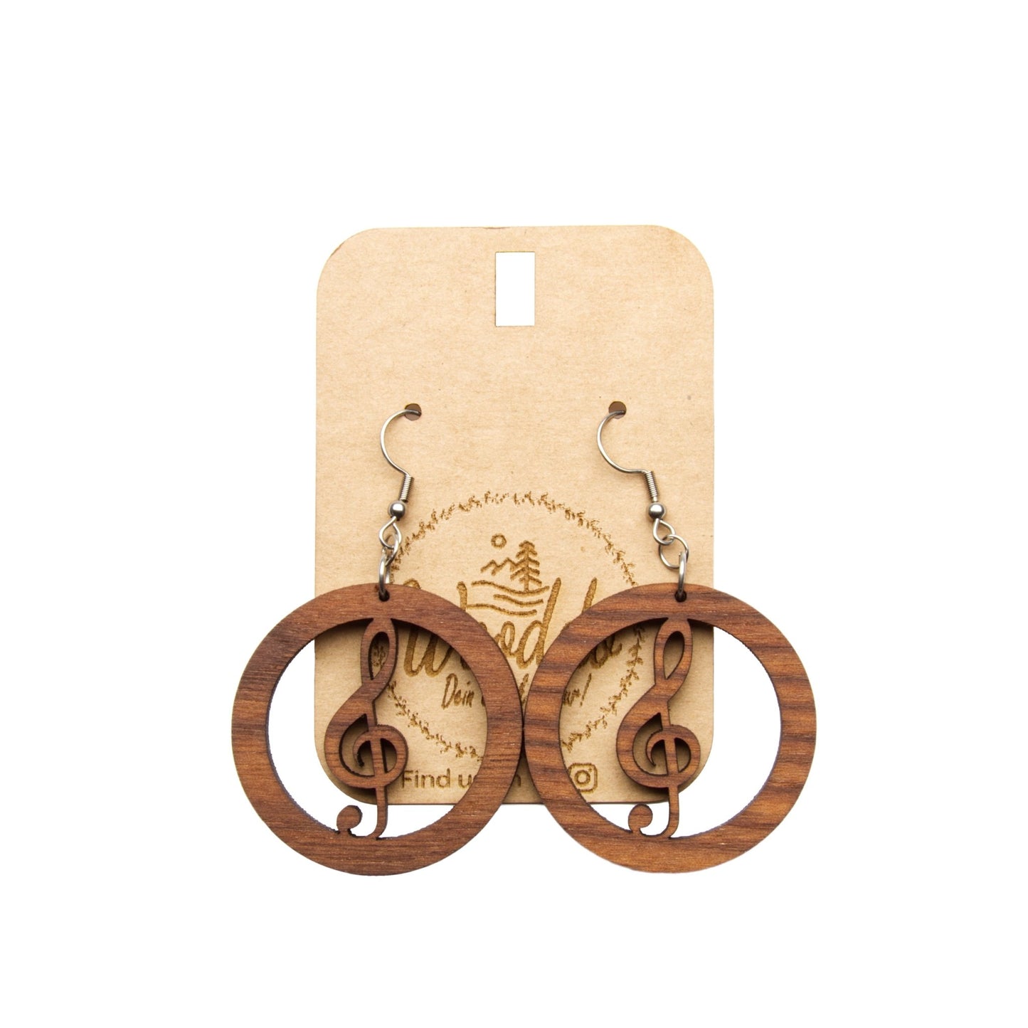 Hängeohrringe Music - wooddo