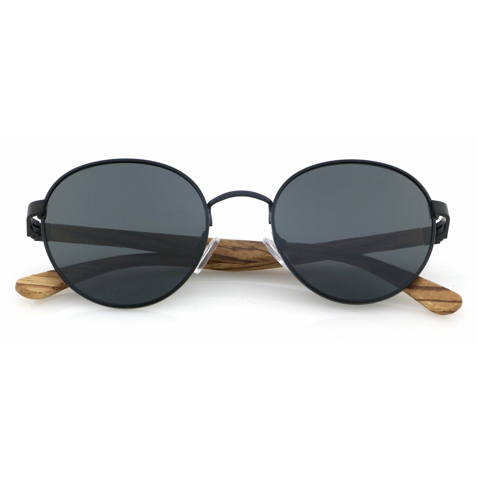 Hippie BLACK - Zebrano Holzsonnenbrille - wooddo