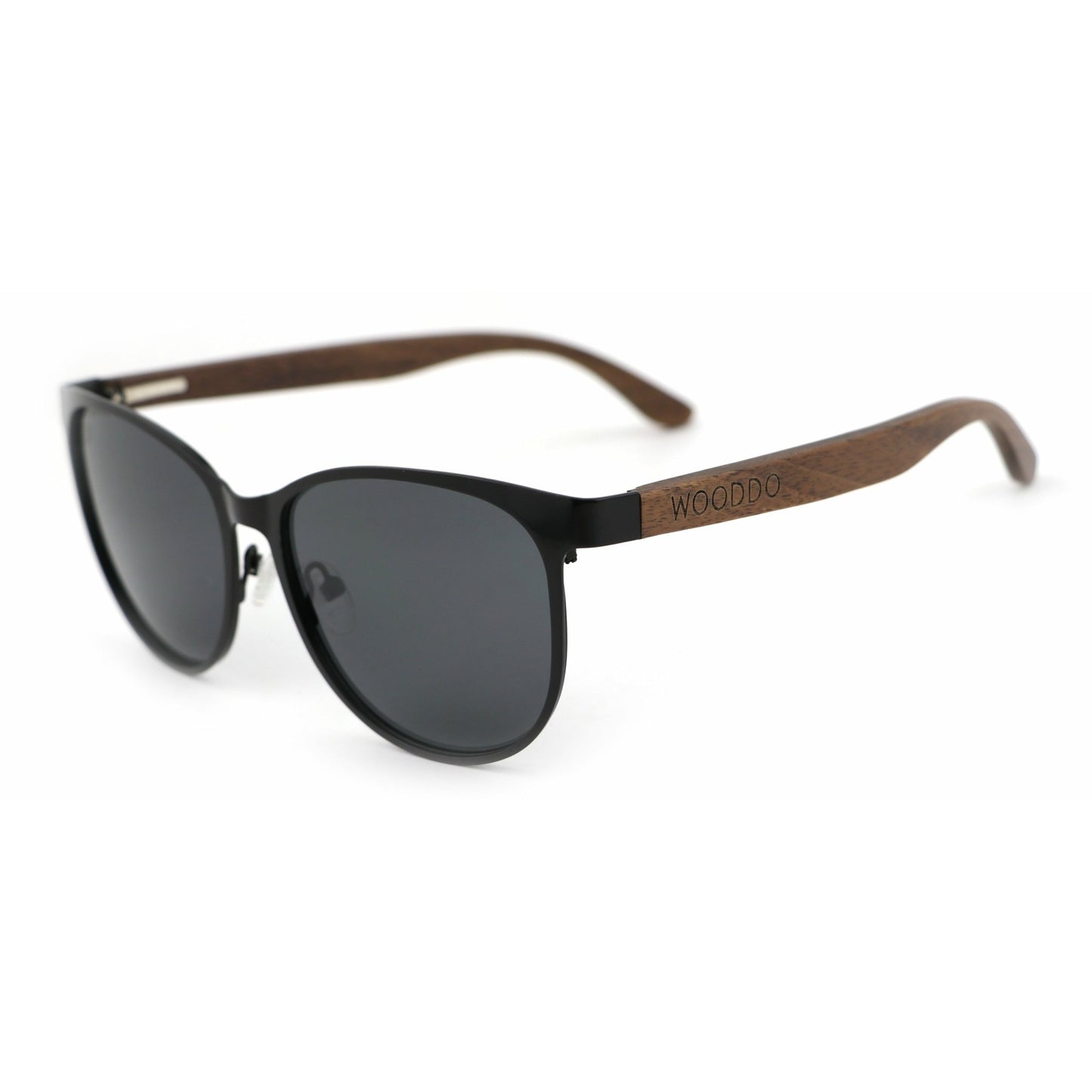 Juno BLACK - Walnuss Holzsonnenbrille - wooddo