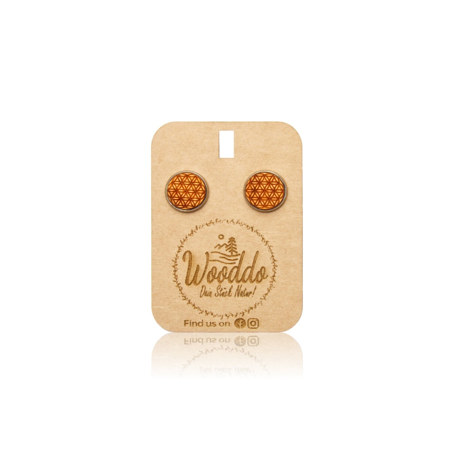 Ohrstecker Blume des Lebens - wooddo