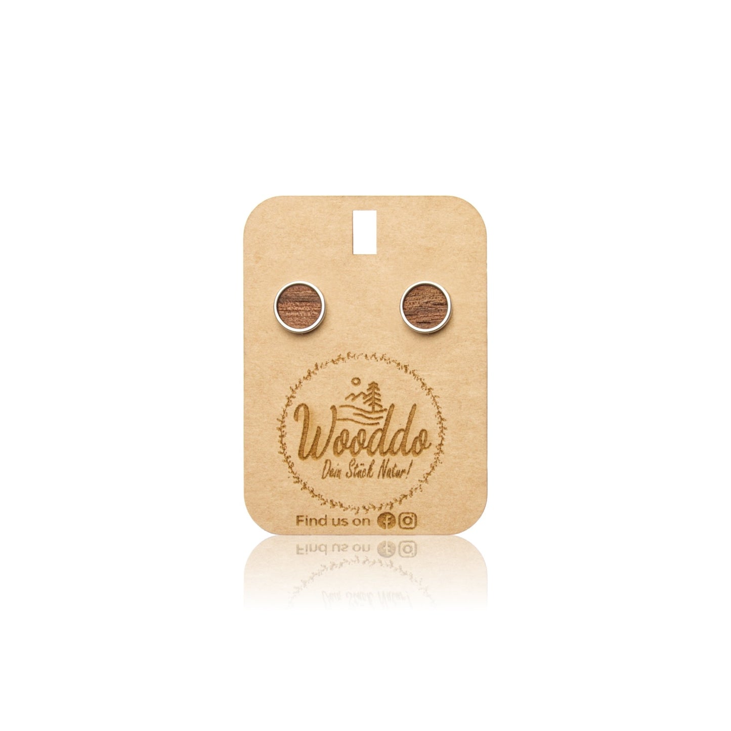 Ohrstecker Circle Big Nuss - wooddo
