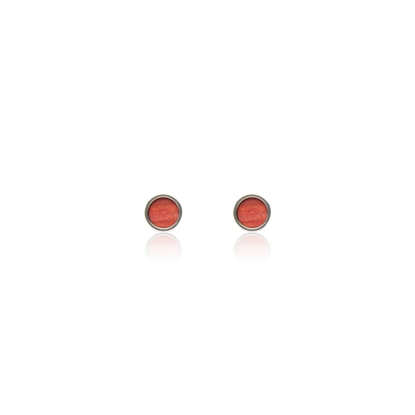 Ohrstecker Circle Small Zwetschge - wooddo
