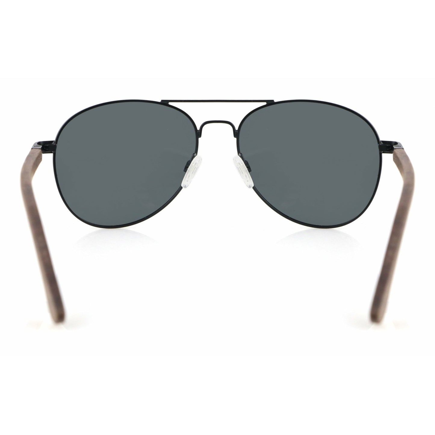 Sky BLACK - Walnuss Pilotenbrille - wooddo