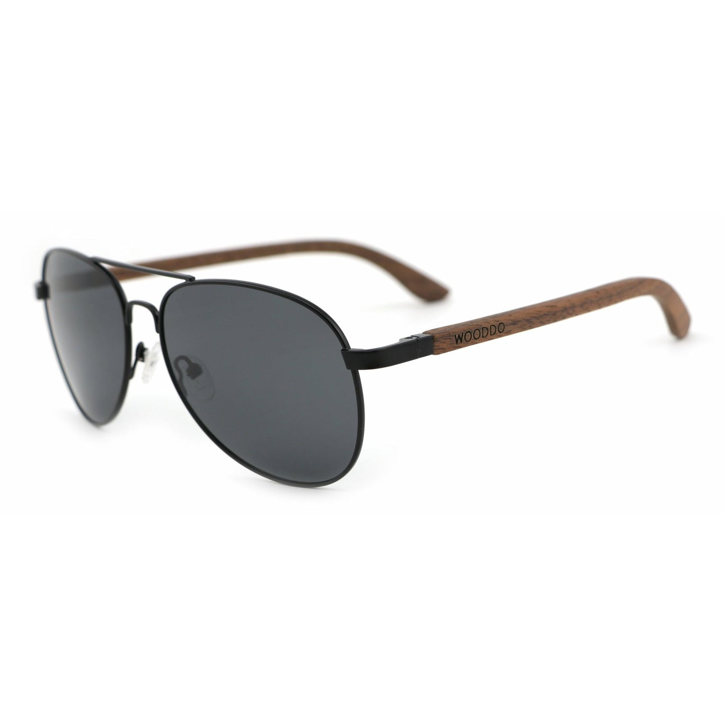 Sky BLACK - Walnuss Pilotenbrille - wooddo