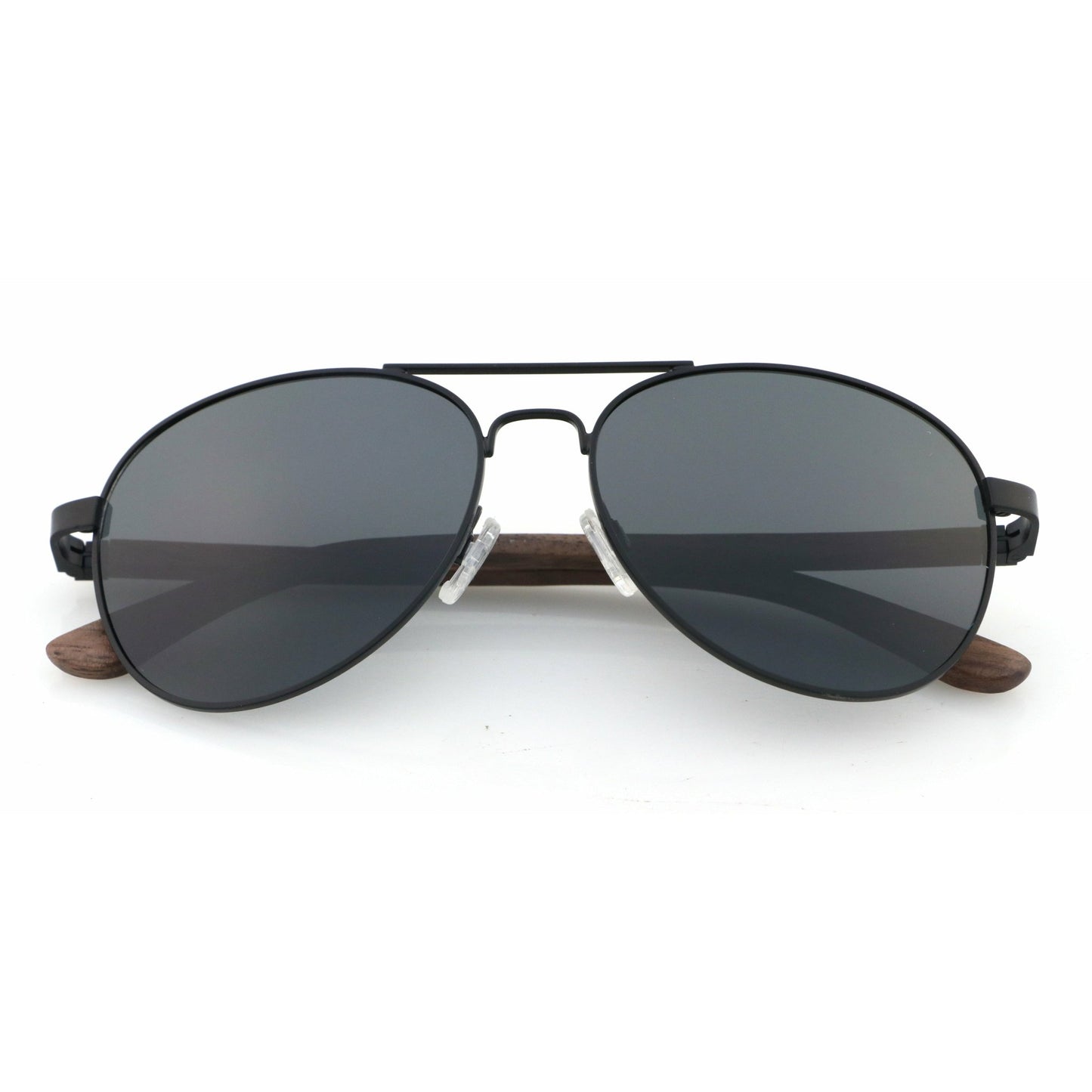 Sky BLACK - Walnuss Pilotenbrille - wooddo