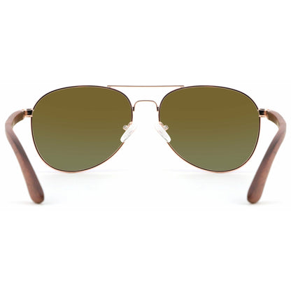 Apollo RED - Sandelholz Pilotenbrille - wooddo
