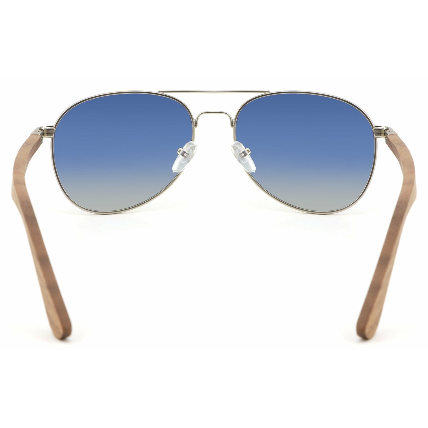 Apollo SILVER - Wenge Pilotenbrille - wooddo