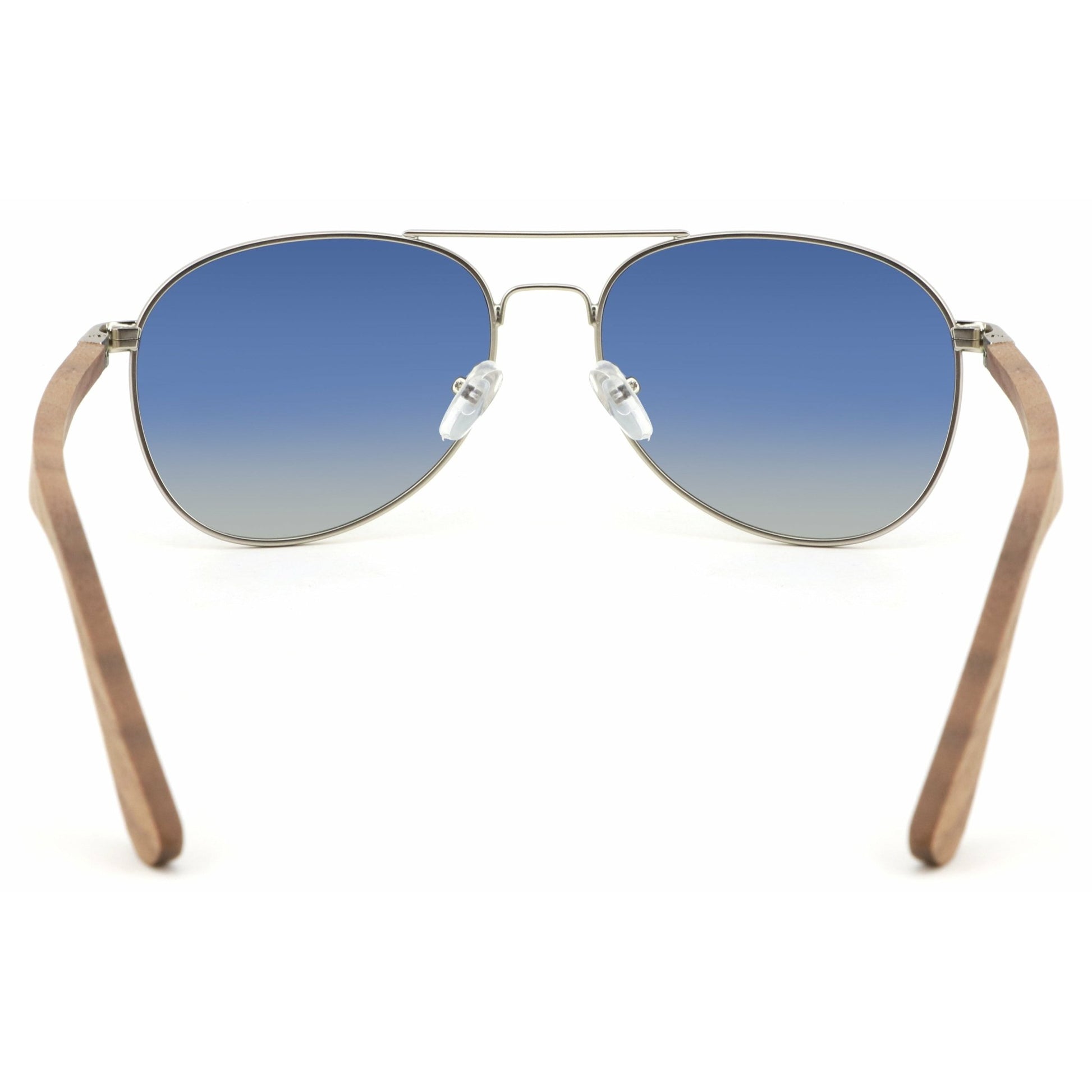 Apollo SILVER - Wenge Pilotenbrille - wooddo