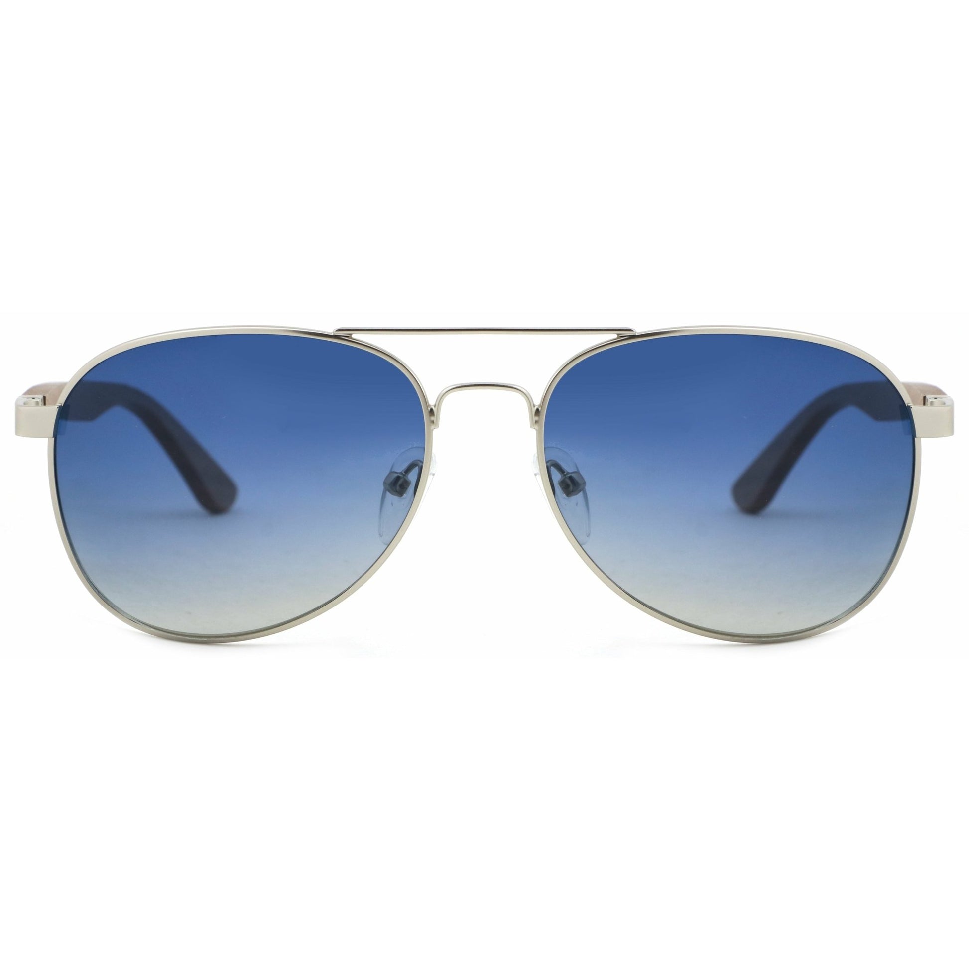 Apollo SILVER - Wenge Pilotenbrille - wooddo