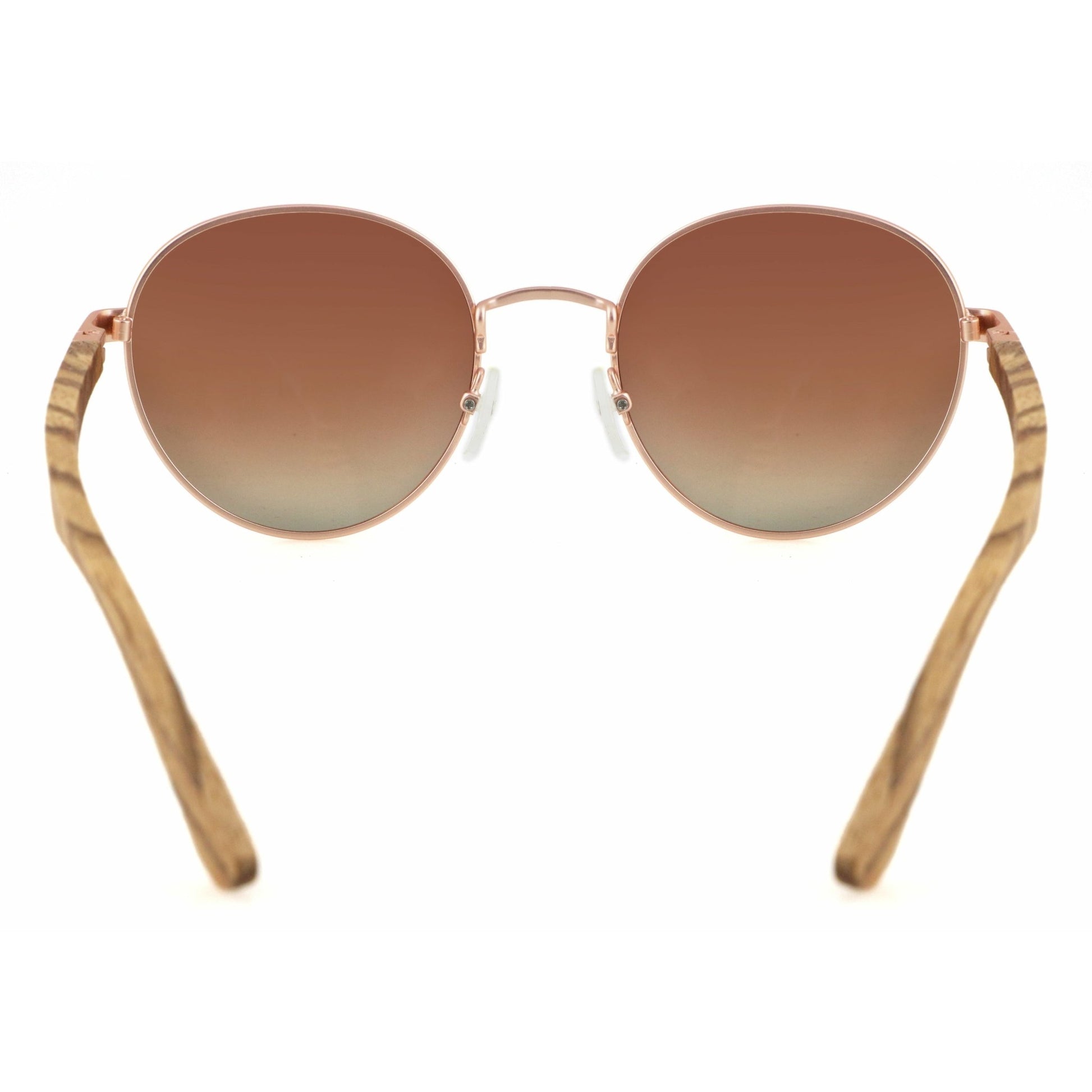 Hippie BROWN - Zebrano Holzsonnenbrille - wooddo