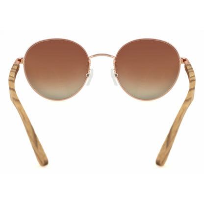 Hippie BROWN - Zebrano Holzsonnenbrille - wooddo