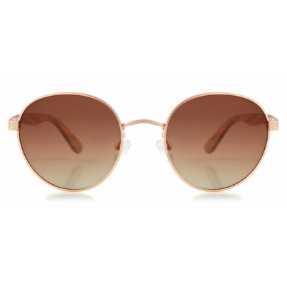 Hippie BROWN - Zebrano Holzsonnenbrille - wooddo