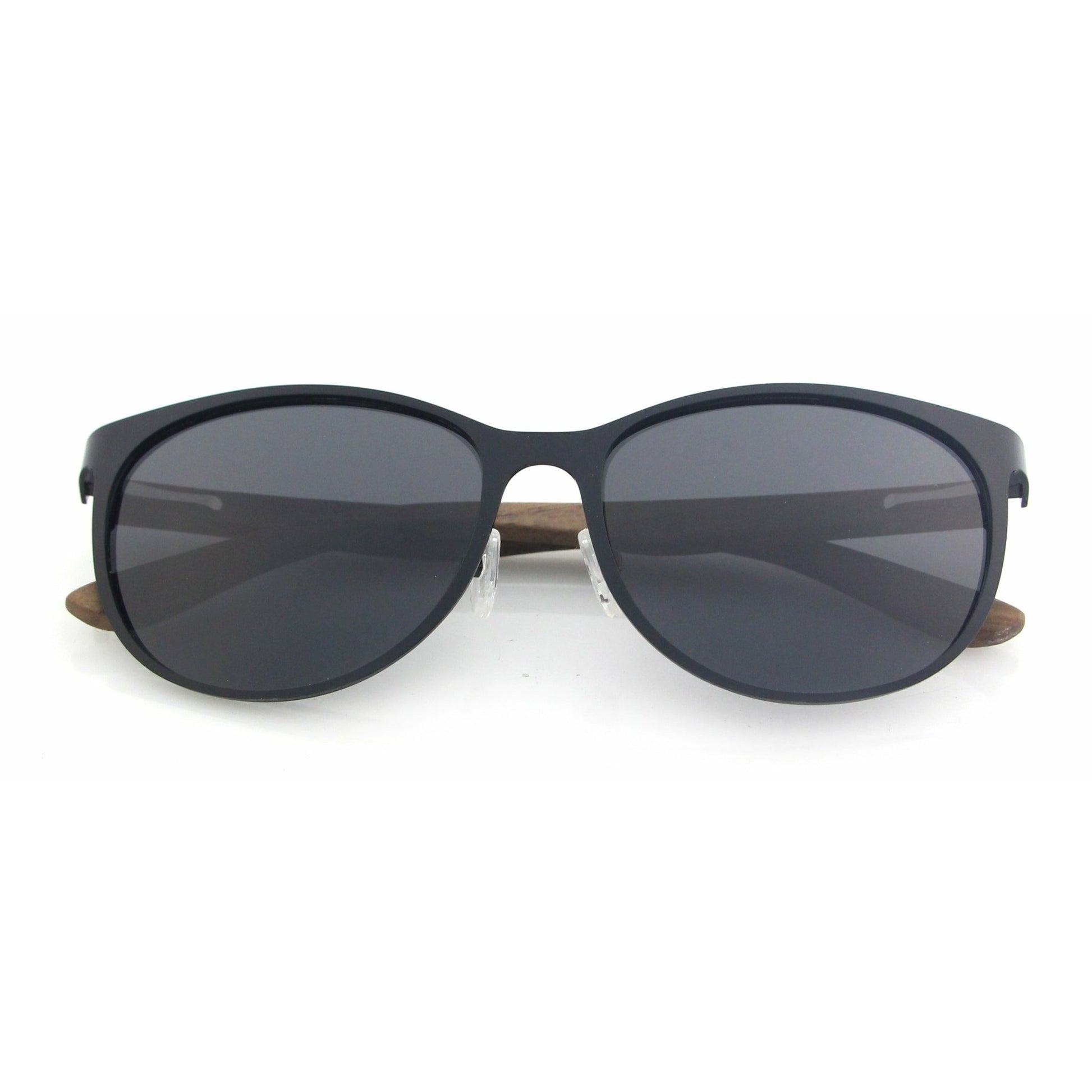 Juno BLACK - Walnuss Holzsonnenbrille - wooddo