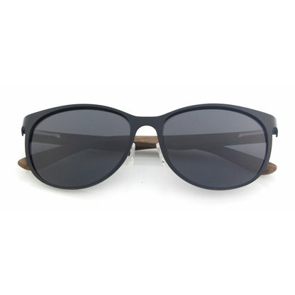 Juno BLACK - Walnuss Holzsonnenbrille - wooddo