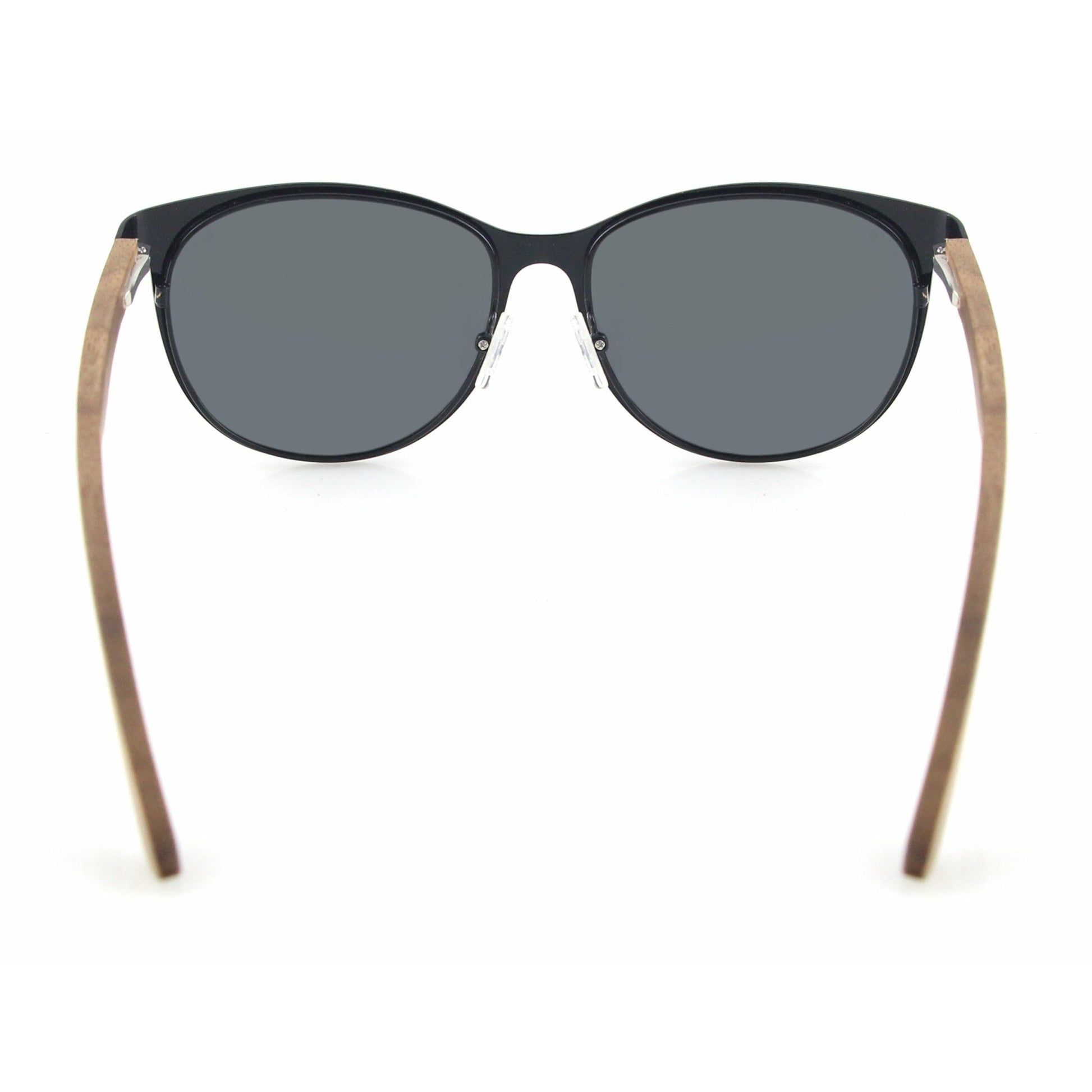 Juno BLACK - Walnuss Holzsonnenbrille - wooddo