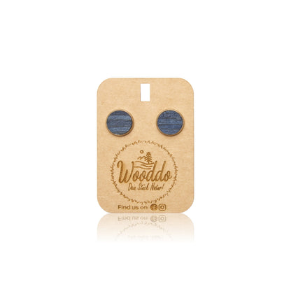 Ohrstecker Blue Dot - wooddo