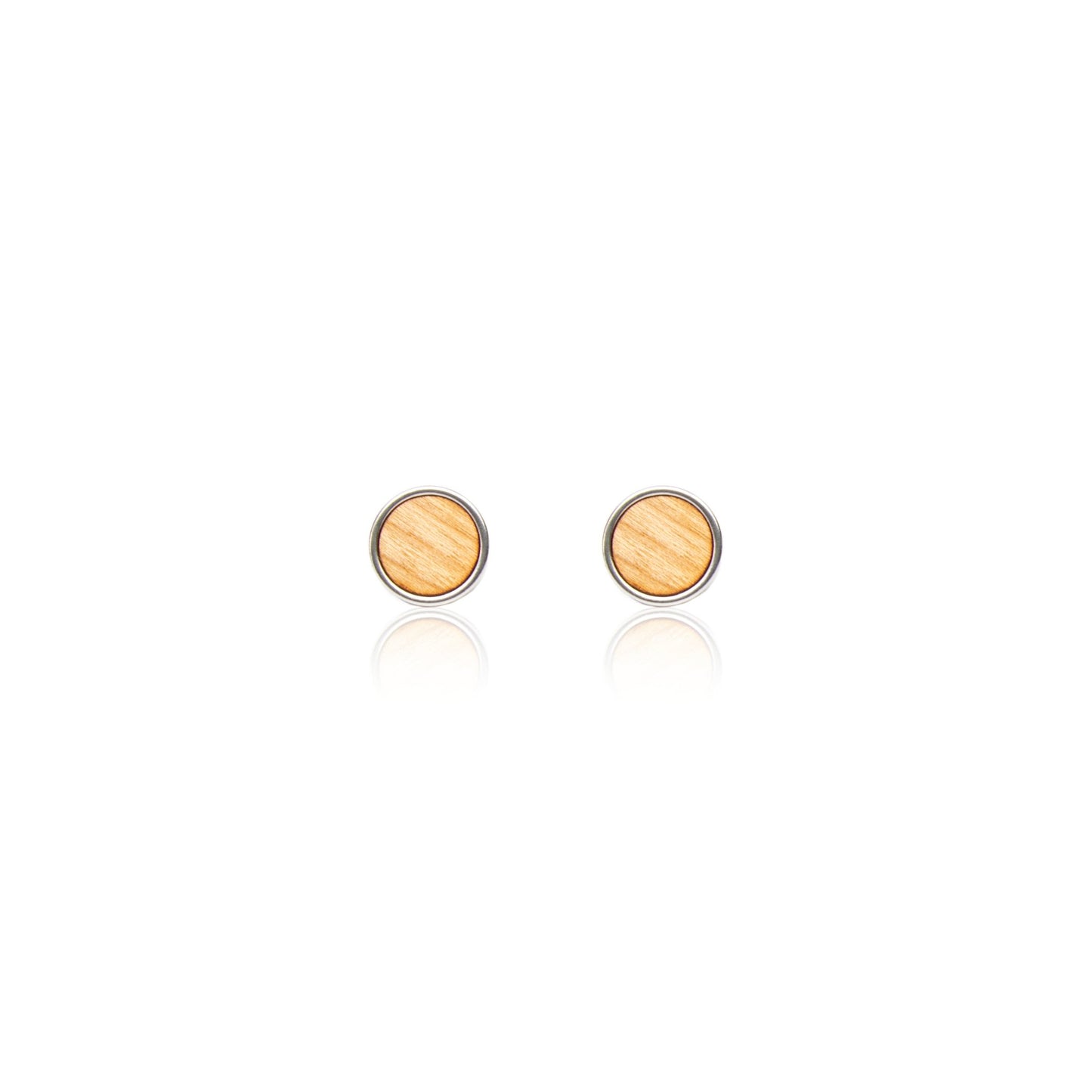 Ohrstecker Circle Big Kirsche - wooddo