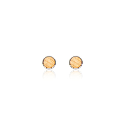Ohrstecker Circle Big Kirsche - wooddo
