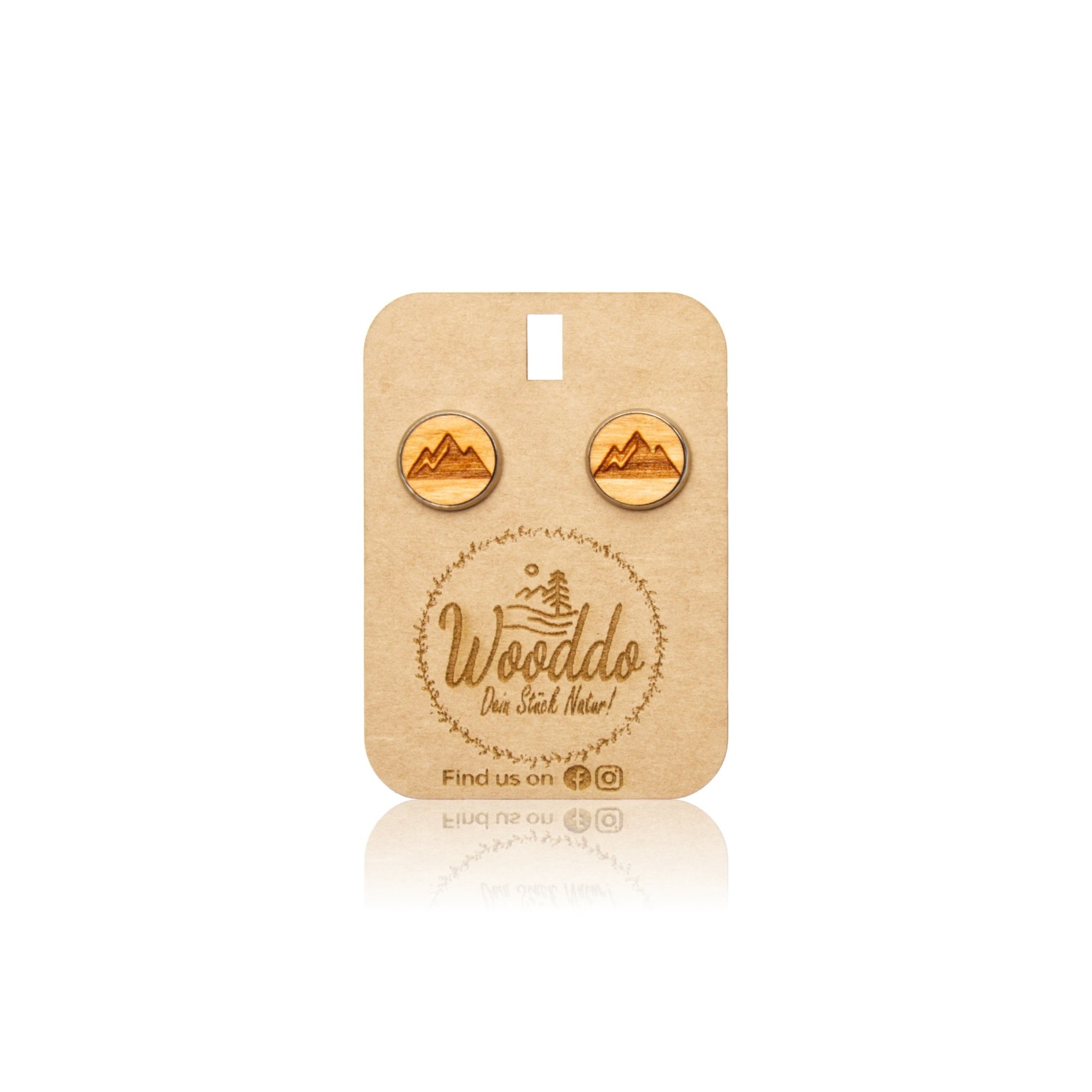 Ohrstecker Gletschereis - wooddo