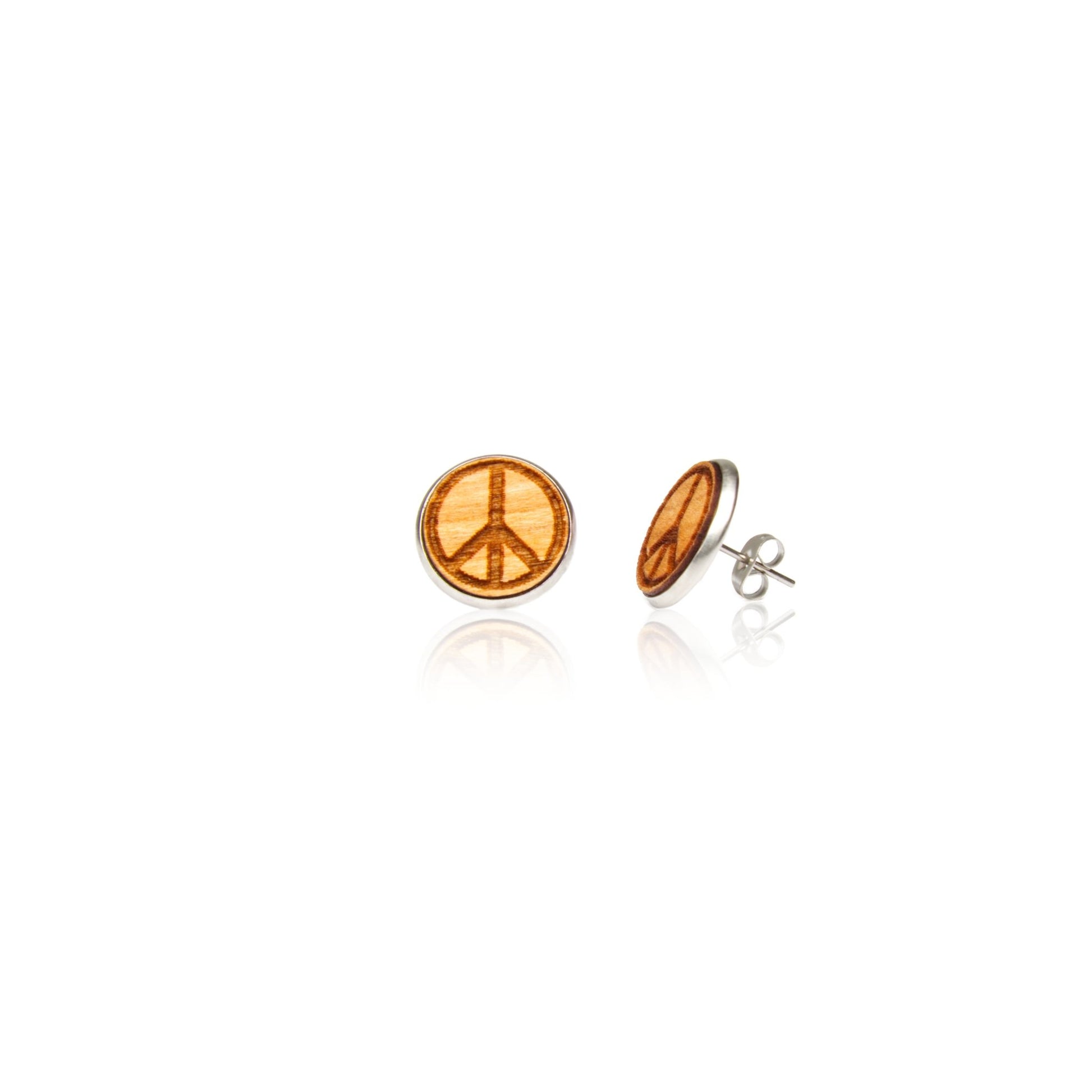 Ohrstecker Peace - wooddo