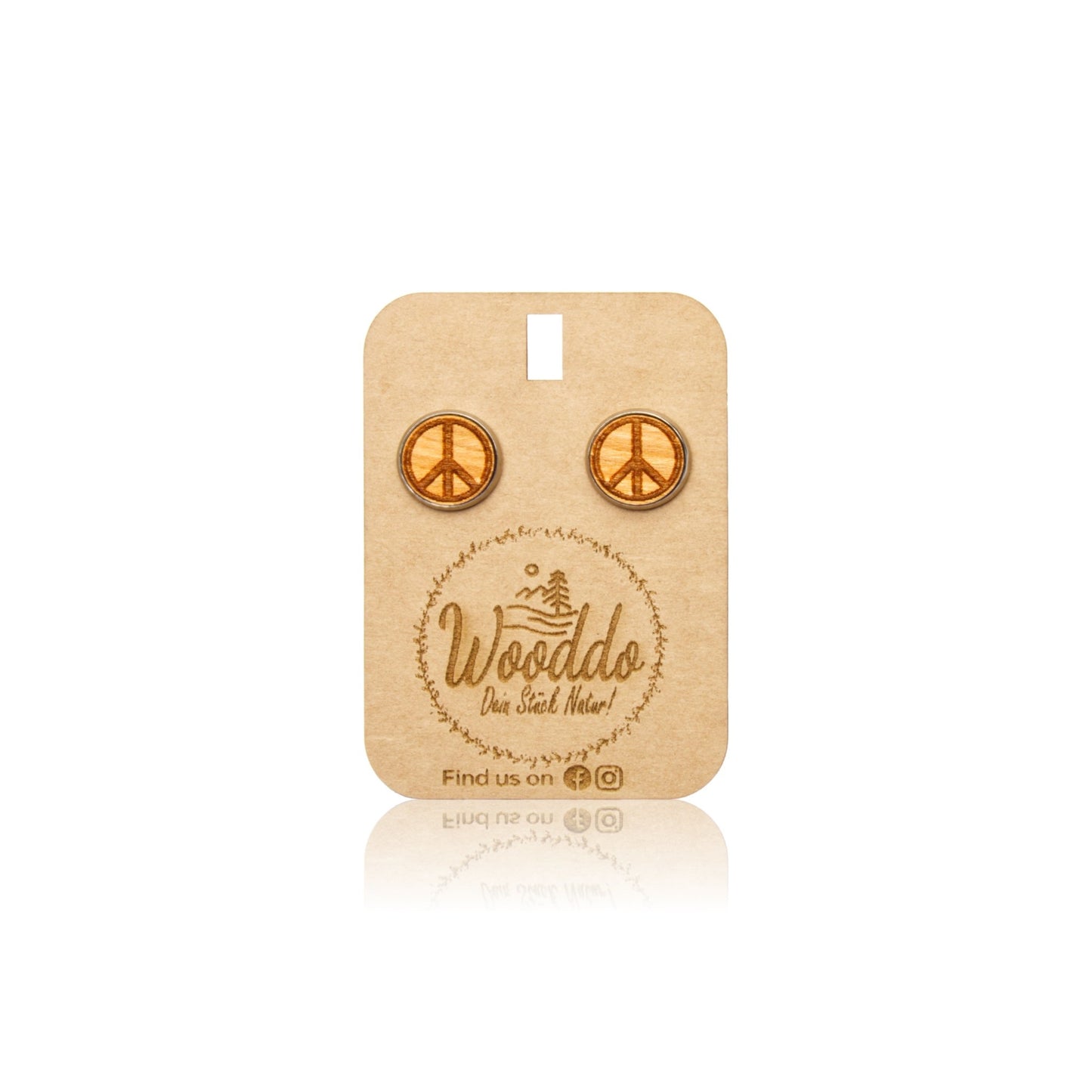 Ohrstecker Peace - wooddo