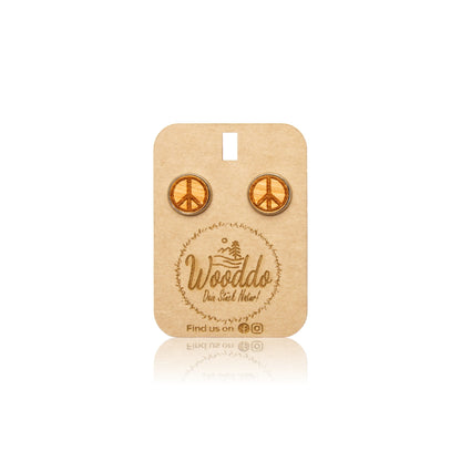 Ohrstecker Peace - wooddo