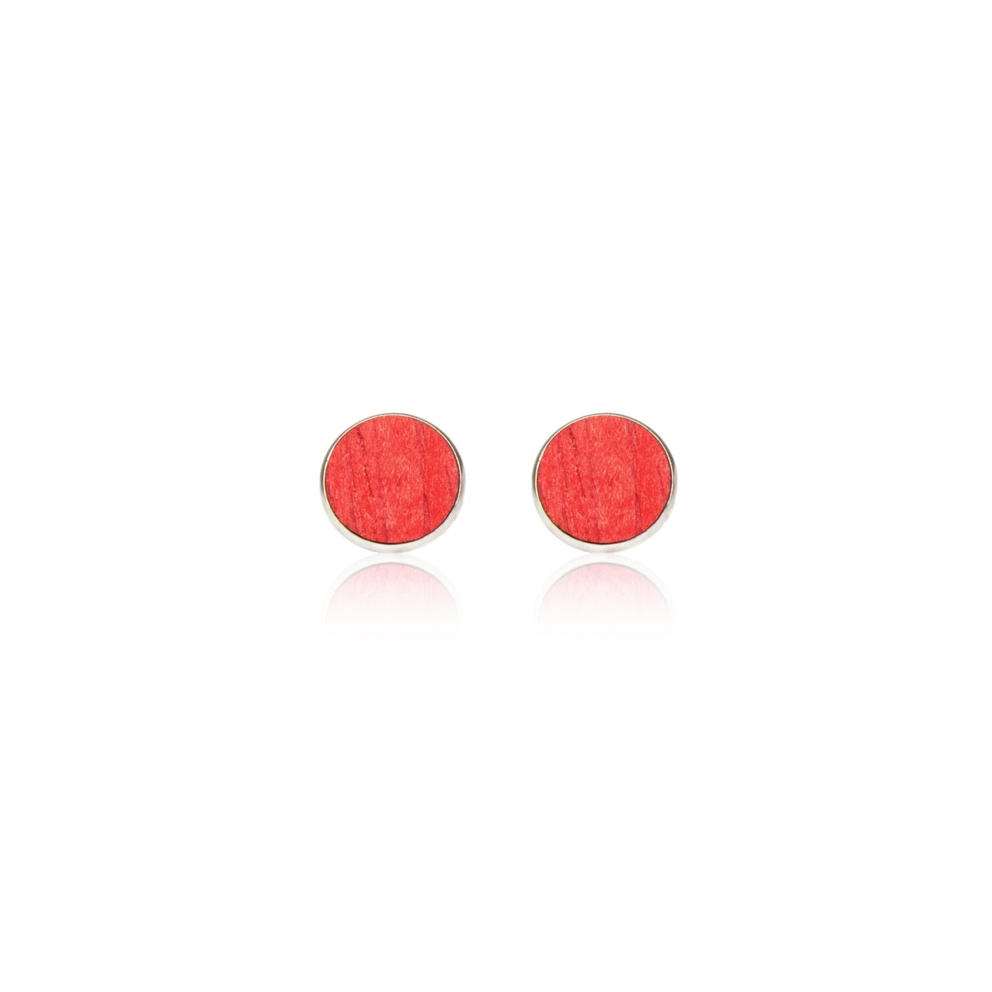 Ohrstecker Red Dot - wooddo