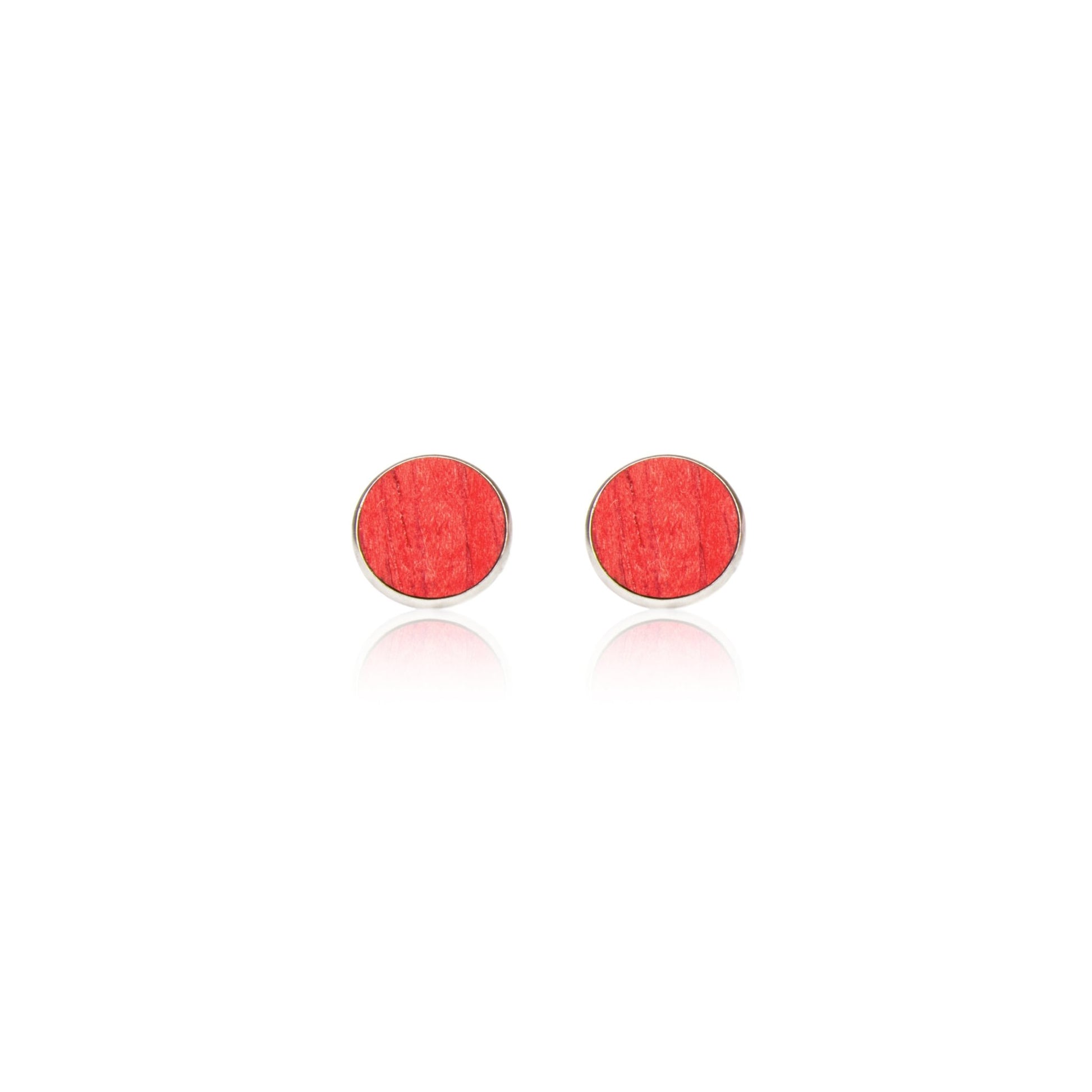 Ohrstecker Red Dot - wooddo