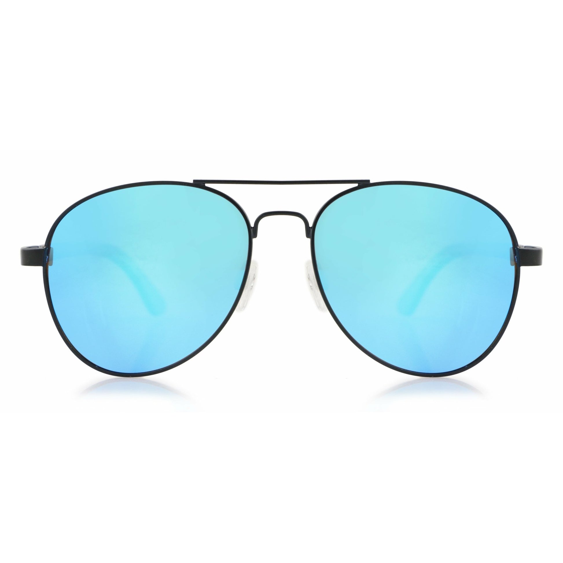 Sky BLUE - Walnuss Pilotenbrille - wooddo