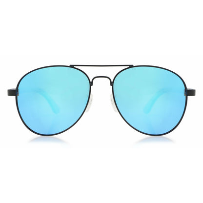 Sky BLUE - Walnuss Pilotenbrille - wooddo